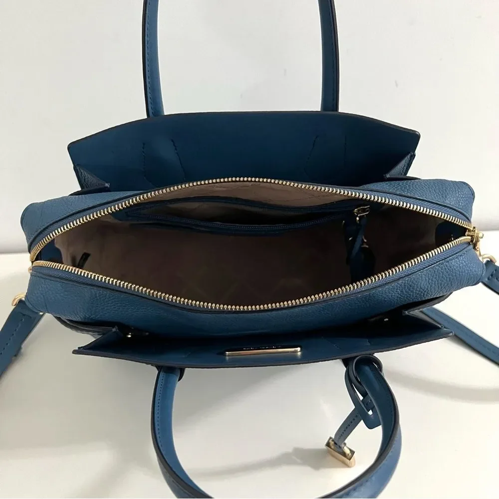 Michael Kors Mercer Pebbled Leather Satchel - Picture 11 of 12
